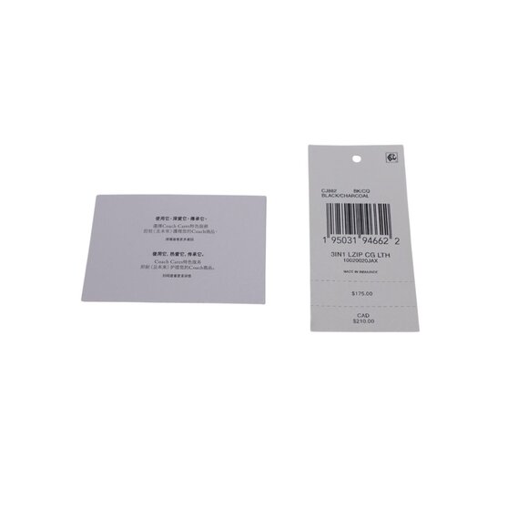 NWT Coach 3In1 L Zip Crossgrain Leather Wallet Black Credit Card Luxury CJ882 - Picture 11 of 13